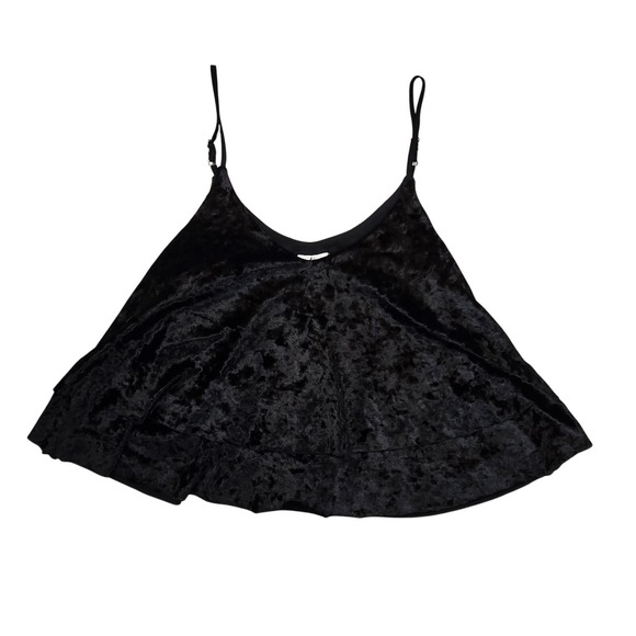 Madison & Berkeley Tops - Madison & Berkeley Crushed Velvet Swing Cami SMALL Party Glam Goth‎ Festival Top